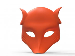 japanese fox mask 3D Model
