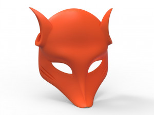 japanese fox mask 3D Модель