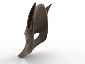 japanese fox mask 3D Модель