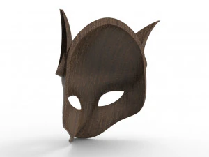 japanese fox mask 3D Model