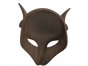 japanese fox mask 3D Модель