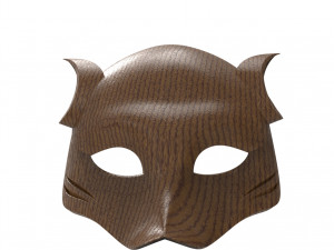 japanese fox mask 3D Модель