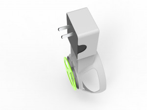 echoe dot wall mount holder 3D Model