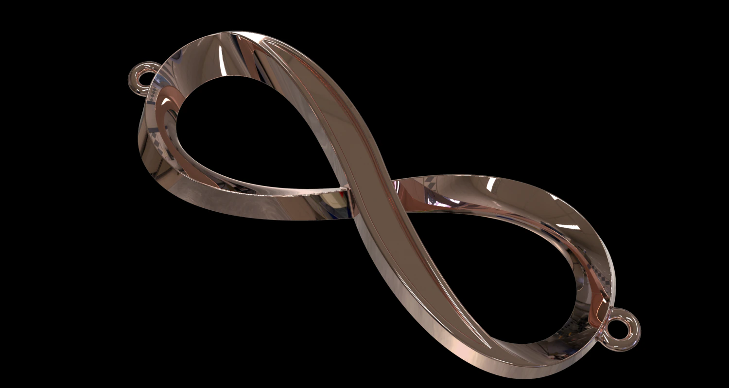8 symbol jewelry 3D Model .c4d .max .obj .3ds .fbx .stl .blend 