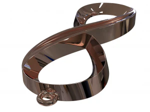 8 symbol jewelry 3D Model