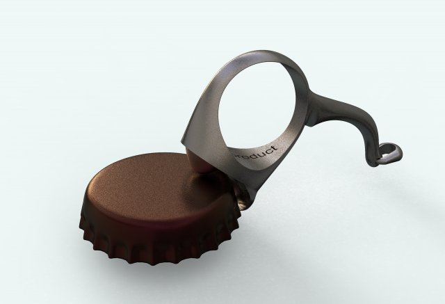 bottle cap opener- ring Modelo 3D .c4d .max .obj .3ds .fbx .stl .blend 