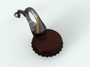 bottle cap opener- ring Modelo 3D