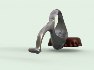 bottle cap opener- ring Modelo 3D