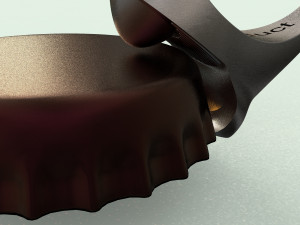 bottle cap opener- ring Modelo 3D