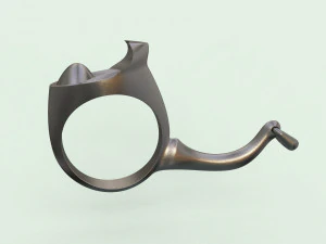 bottle cap opener- ring 3D Model