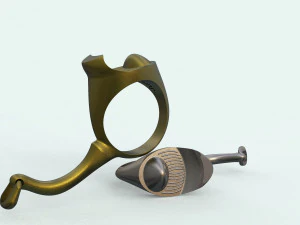 bottle cap opener- ring 3D Model