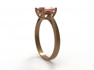 rose gold with gems 3D-Modell