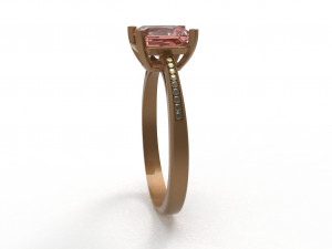 rose gold with gems 3D-Modell