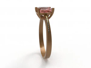 rose gold with gems 3D Model