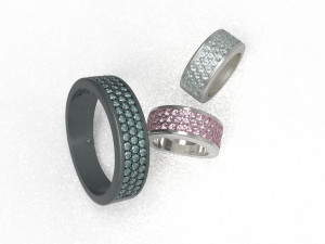 half way 3 raw wedding ring Model 3D