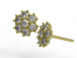Flower earing 3D Model
