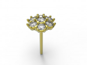Flower earing Modèle 3D
