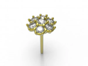 Flower earing 3D Model