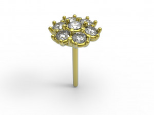 Flower earing Modèle 3D