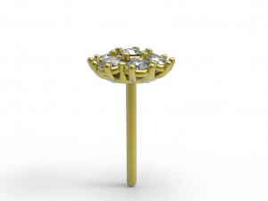 Flower earing 3D Model