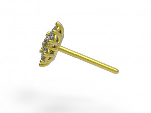 Flower earing Modèle 3D