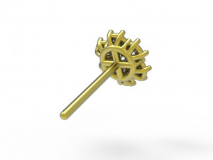 Flower earing Modèle 3D