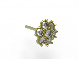 Flower earing Modèle 3D