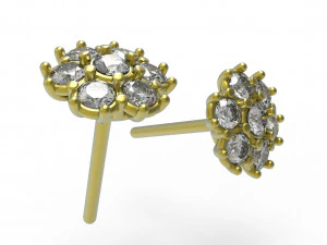 Flower earing 3D Model