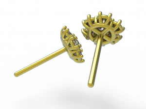 Flower earing 3D Model