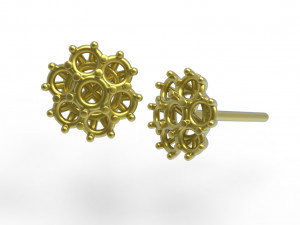Flower earing Modèle 3D