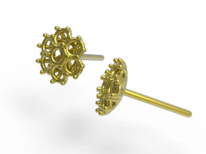 Flower earing 3D Model