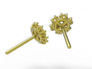 Flower earing Modèle 3D