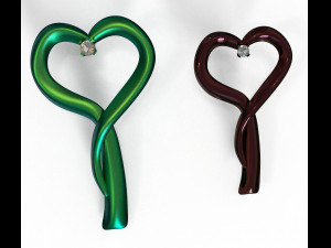 hearts pendant 3D Model