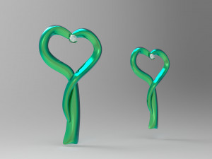hearts pendant 3D Модель