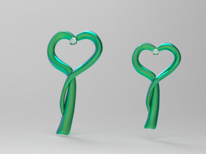 hearts pendant 3D Модель