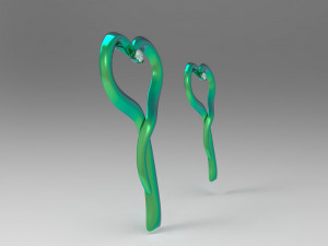 hearts pendant 3D Модель