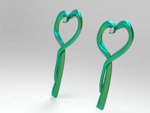 hearts pendant 3D Модель