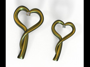 hearts pendant 3D Модель