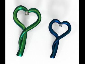 hearts pendant 3D Модель
