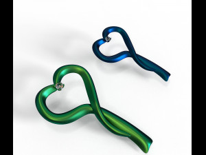hearts pendant 3D Модель