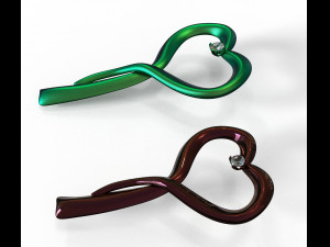 hearts pendant 3D Модель