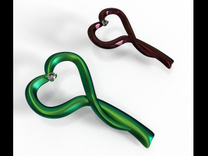 hearts pendant 3D Модель