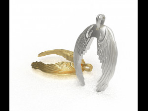 wings pendant 3D Model
