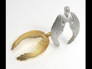wings pendant 3D Model