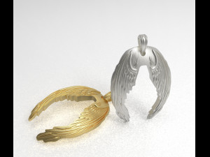 wings pendant 3D Model
