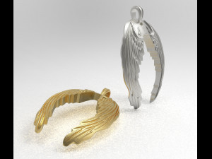 wings pendant 3D Model