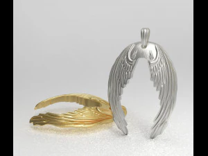 wings pendant 3D Model