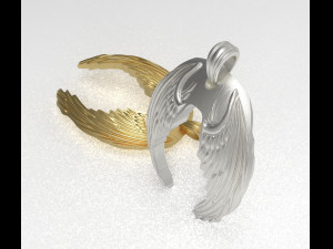 wings pendant 3D Model