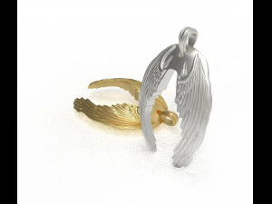 wings pendant 3D Model