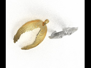 wings pendant 3D Model
